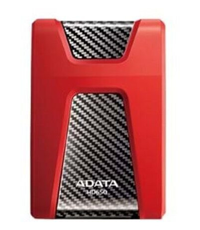 A-Data DashDrive HD650 2 TB Ekstern Harddisk Rød med USB 3.2 A-Data DashDrive HD650 2 TB Ekstern Harddisk Rød med USB 3.2