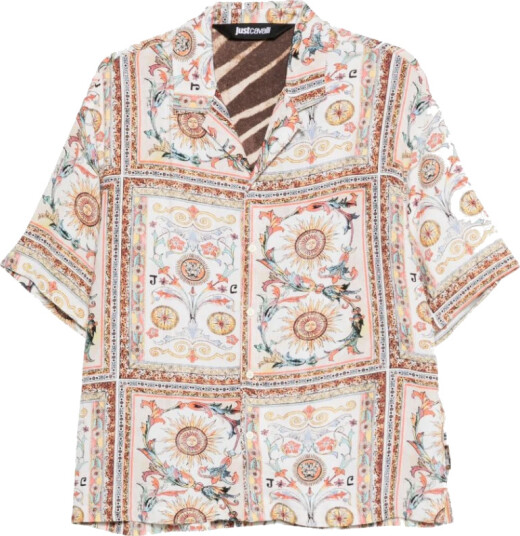 Just Cavalli Herre Skjorter Flerfarget M,