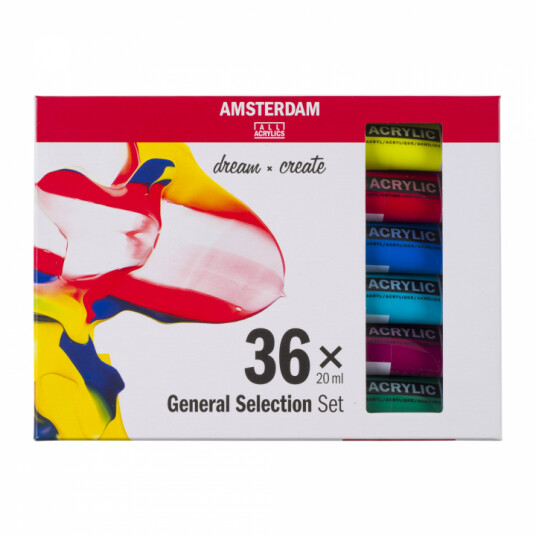 Amsterdam Akrylfarge Standard Set 36 x 20 ml Amsterdam Akrylfarge Standard Set 36 x 20 ml
