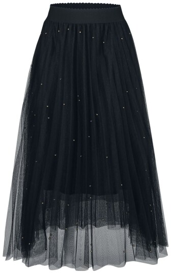 Banned Retro Middellangt skjørt Sophia Stud Net Skirt S M til L XL Damer svart Banned Retro Middellangt skjørt Sophia Stud Net Skirt S M til L XL Damer svart