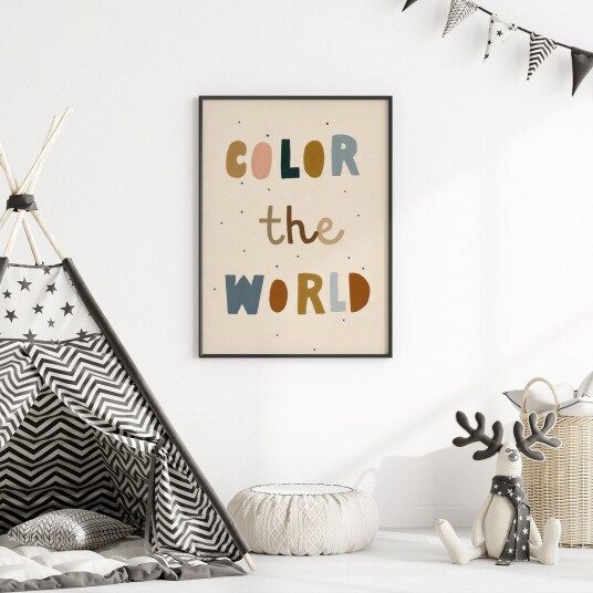 Plakat Color the World