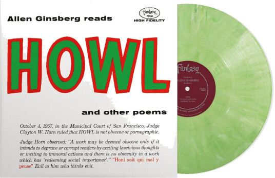 Allen Ginsberg Howl And Other Poems Remastered Limited Edition Vinyl Green Eco Mix