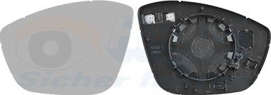 Speilglass, ytterspeil VAN WEZEL 4089837
