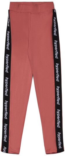 Hyperfied Tape Logo Tights Withered Rose 158-164 Hyperfied Tape Logo Tights Withered Rose 158-164