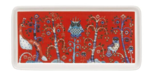 iittala Taika tallerken rektangel 12x24 cm rød iittala Taika tallerken rektangel 12x24 cm rød