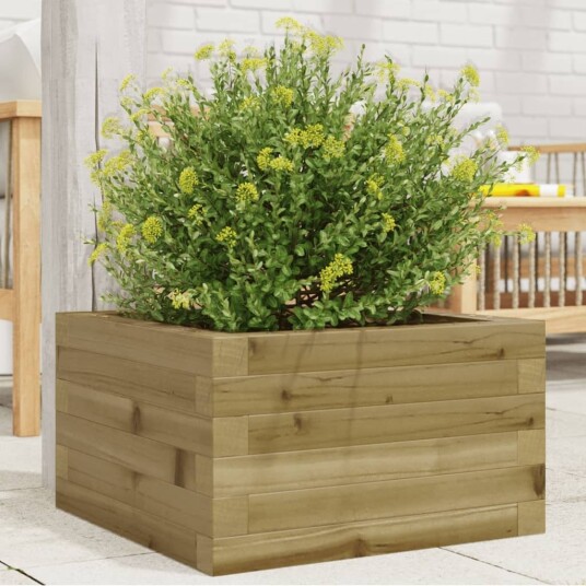 Blomsterkasse 40x40x23 cm impregnert furu Blomsterkasse 40x40x23 cm impregnert furu