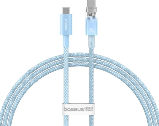 Baseus Explorer USB C to USB C 100W 1m Blue P10319703311 00