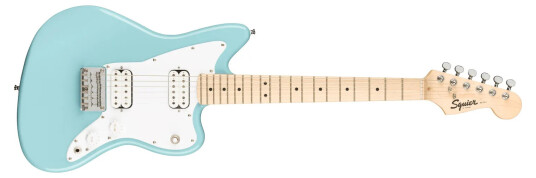 Squier Mini Jazzmaster Hh Daphne Blue, Maple Fingerboard