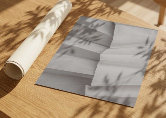 Plakat Abstrakt Fold Mønster