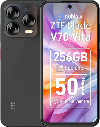 ZTE Blade V70 Vita 6.67" Smarttelefon 4GB/256GB Steingrå