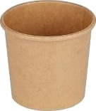 Dressingbæger 30 Ml 1 Oz Ø44 X 40 Mm Kraftpapir/Pe Brun,40 Ps X 100 Stk/Krt