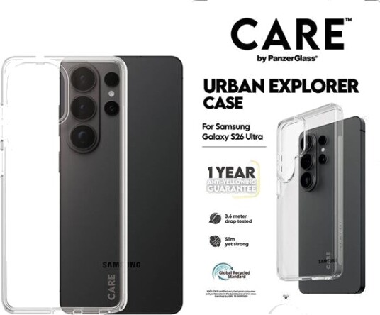 PanzerGlass Urban Explorer Gjennomsiktig Mobildeksel til Samsung Galaxy S26 Ultra