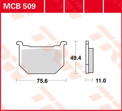 Bremseklosser TRW MCB509 Bremseklosser TRW MCB509