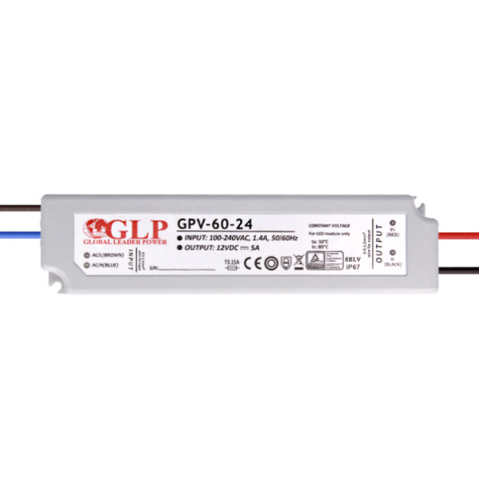 Supermagneter Strømforsyning 24v 2,5a 60w Ip67 Vanntett Supermagneter Strømforsyning 24v 2,5a 60w Ip67 Vanntett