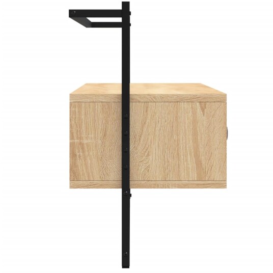 vidaXL TV-benk veggmontert sonoma eik 100,5x30x51 cm konstruert tre