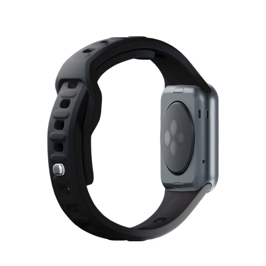3mk Silikonrem til Apple Watch 42/44/45/49mm Svart