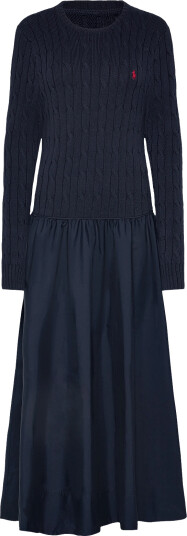 Polo Ralph Lauren Ctn/60/1 Ctn Popln Wvn Dresses Navy M