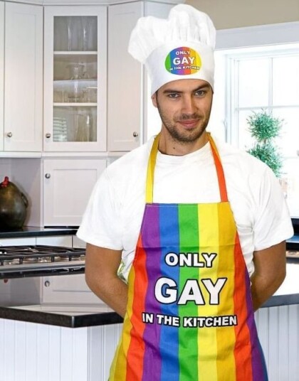 Only Gay in the Kitchen Forkle og Kokkehatt Only Gay in the Kitchen Forkle og Kokkehatt