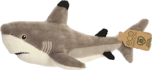 Eco Nation Plysj Maskot / Kosedyr Blackfin Shark 38 Cm Miljøvennlig Eco Nation Plysj Maskot / Kosedyr Blackfin Shark 38 Cm Miljøvennlig