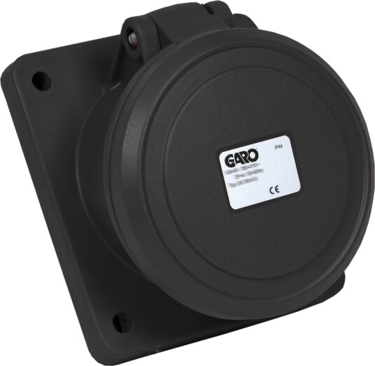 Garo Uis 463-7 S Paneluttak IP44, 5-Polet, 63 A, Skrå Svart, 7 H
