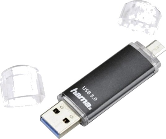 Hama Laeta Twin USB-minne 32 GB USB-A Micro-USB 3.2 Svart