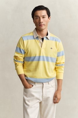 GANT Striped Rugger Yellow L GANT Striped Rugger Yellow L