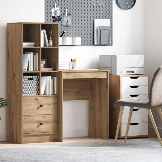  Skrivebord Artisan eik Konstruert tre 60 x 40 x 76 cm Elegant