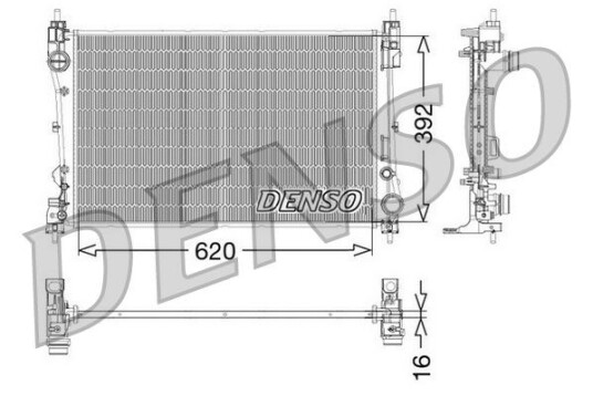 Radiator DENSO DRM09115 Radiator DENSO DRM09115