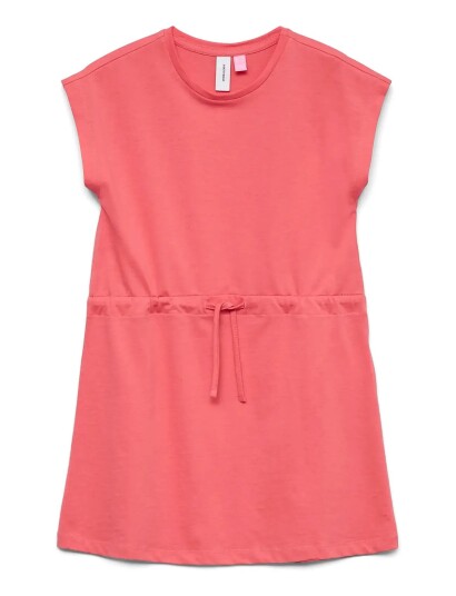 Vero Moda Girl Vmluna Ss Short Dress Jrs Girl Coral 164