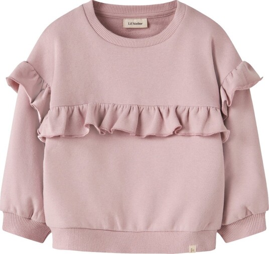 Lil"Atelier Nmfilondon Rik Ls Loose Sweat Lil Pink 98