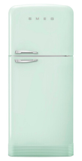 Smeg FAB50 Retro Kombiskap Pastellgrønn med Super-kald Frysefunksjon Smeg FAB50 Retro Kombiskap Pastellgrønn med Super-kald Frysefunksjon