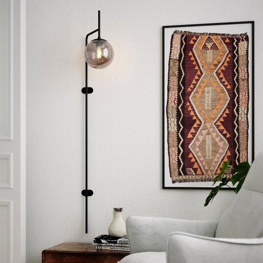 By Rydéns Boyle vegglampe XL - Røykfarget