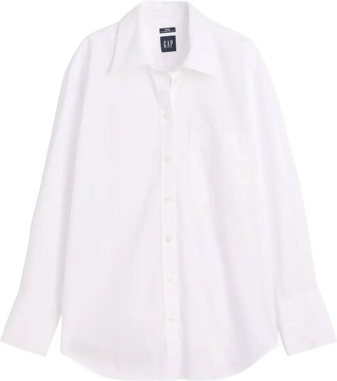GAP Poplin Big Shirt From The Gap Collection White L GAP Poplin Big Shirt From The Gap Collection White L