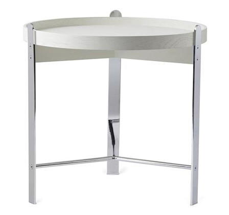 Warm Nordic Compose Salongbord Ø50 Hvit Krom