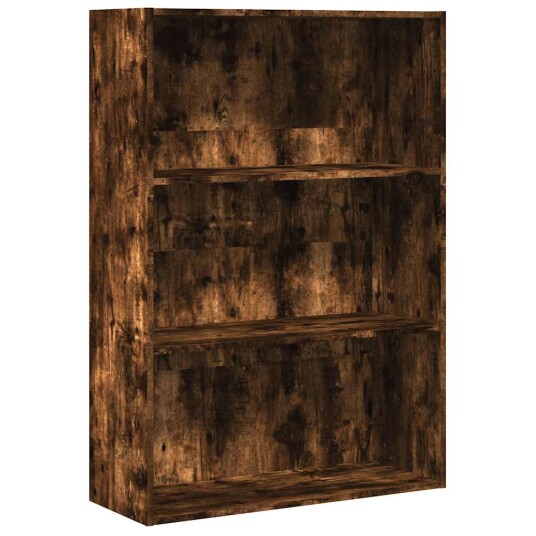 Bokhylle røkt eik 80x30x114 cm konstruert tre Bokhylle røkt eik 80x30x114 cm konstruert tre