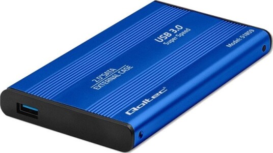 Qoltec 51859 SSD Kabinett 2.5" SATA3 USB 3.0 Blå Qoltec 51859 SSD Kabinett 2.5" SATA3 USB 3.0 Blå