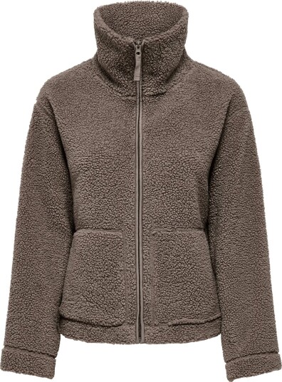 ONLY Onlmegan Teddy Jacket Otw Noos Brown M