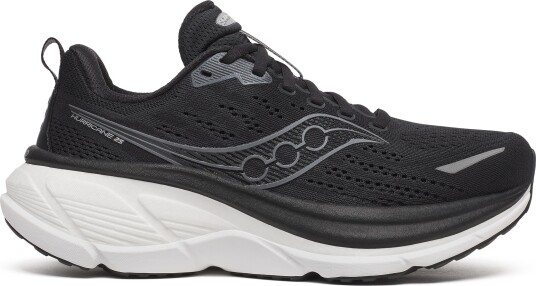 Saucony Women"s Hurricane 25 Wide Black/white 40