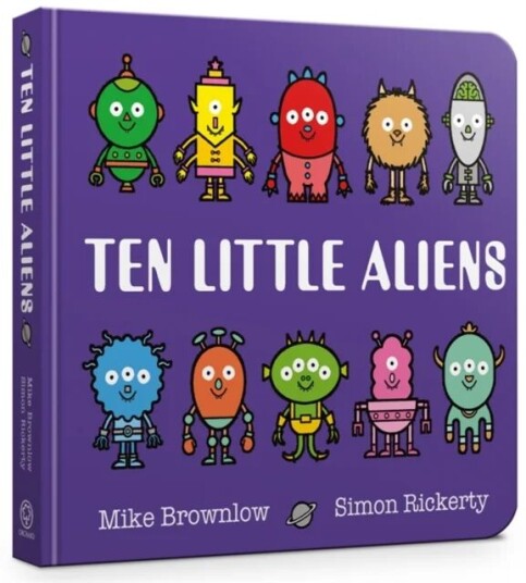 Ten Little Aliens Board Book Av Mike Brownlow