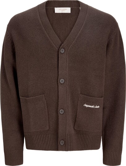 Jack & Jones Jornorrebro Knit Cardigan Ln Brown XXL