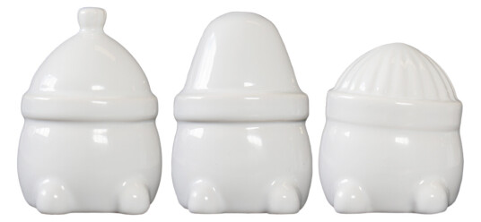 Dbkd Hipster triplets blank hvit 3-pk Ø5,5cm H7cm
