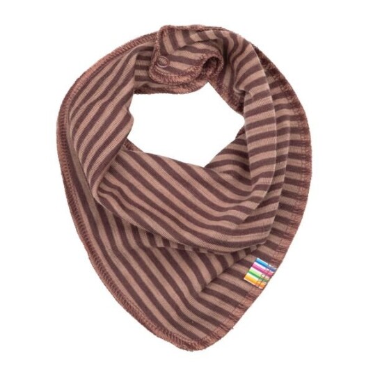Joha Mini stripe ull smekkeskjerf rosa