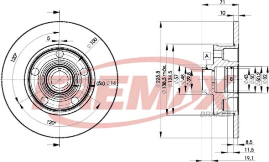 Bremseskive FREMAX BD-3576