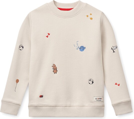 Liewood Ridley Embroidered Sweatshirt   Beige   134/140