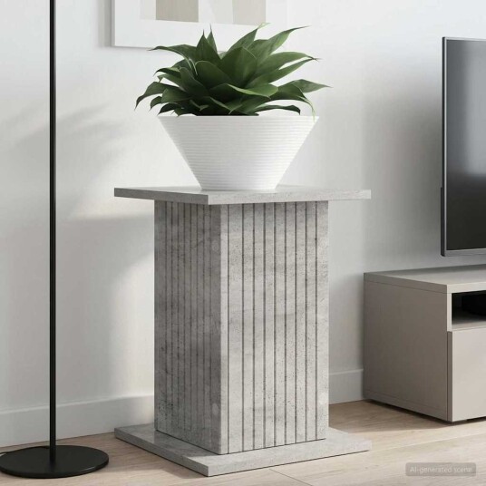 vidaXL Planteholder 2 pcs Betonggrå 30,5 x 30 x 43 cm Konstruert tre vidaXL Planteholder 2 pcs Betonggrå 30,5 x 30 x 43 cm Konstruert tre