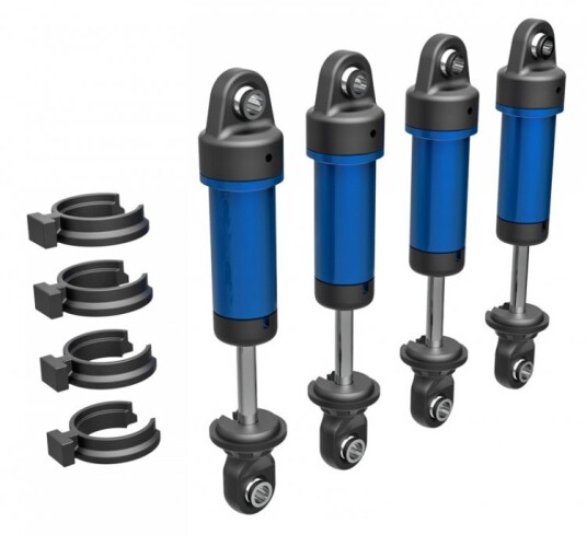 Traxxas 9764 BLUE Shocks Alu Complete w/o springs 4 TRX-4M