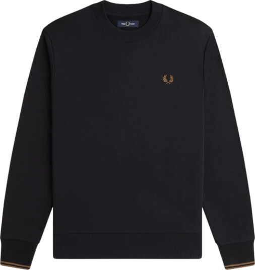 Fred Perry Crew Neck Sweatshirt - Black - XS