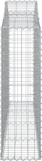 vidaXL Gabionkurver buede 13 stk 200x30x100/120 cm galvanisert jern