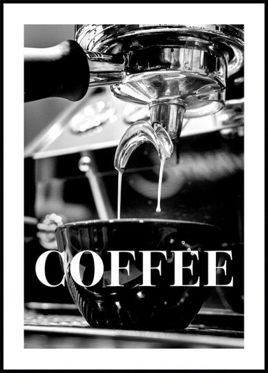 Coffee Text Plakat Plakat / 30x40cm