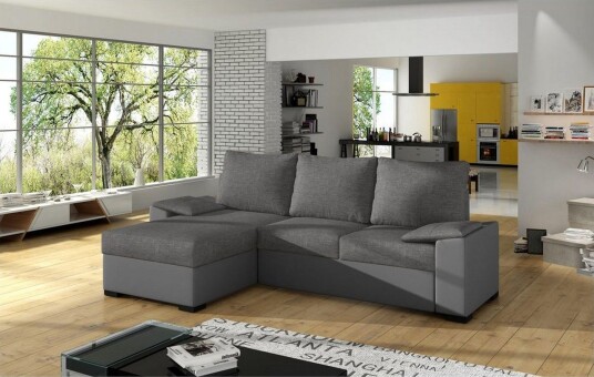 Seksjon Eltap Letto 245x160x90 cm Sawana 05 Soft 29 Grå